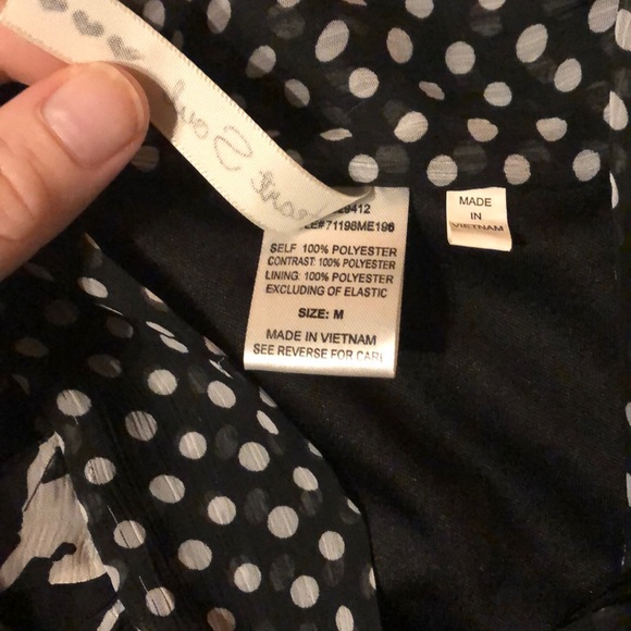 Black and a White Halter Blouse - Picture 4 of 5